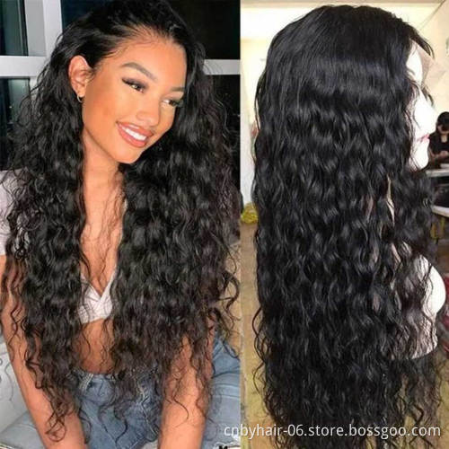 WaterWave Hd Lace Front Wigs Water Wave Virgin Cuticle Aligned Hair Human Hair Lace Frontal Wig Water Wave Closure Wig